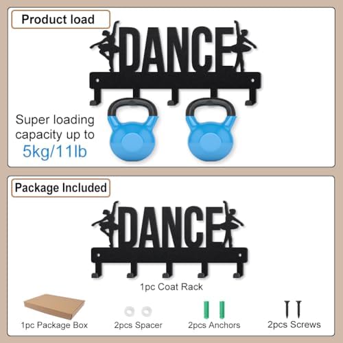 Vue 3 de Mayjoydiy Portemanteau Mural En