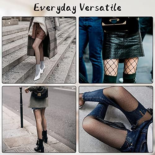 Vue 6 de Collants Resille Femme Sexy