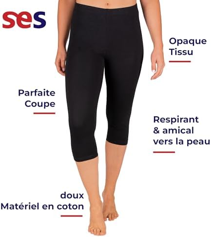 Vue 2 de Ses Pantacourt En Coton