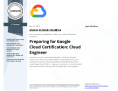 Preparing for Google Cloud Certification: Cloud Engineer - Professional certification