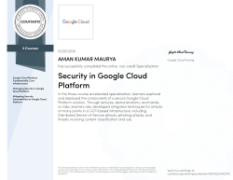 Security in Google Cloud Certificate