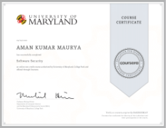 Software Security Certificate