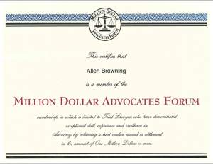 Membresía del Foro de Abogados del Millón de Dólares