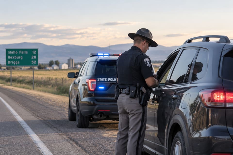 Eastern Idaho DUI traffic stop