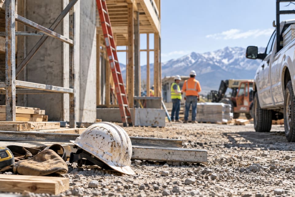Construction jobsite in Eastern Idaho