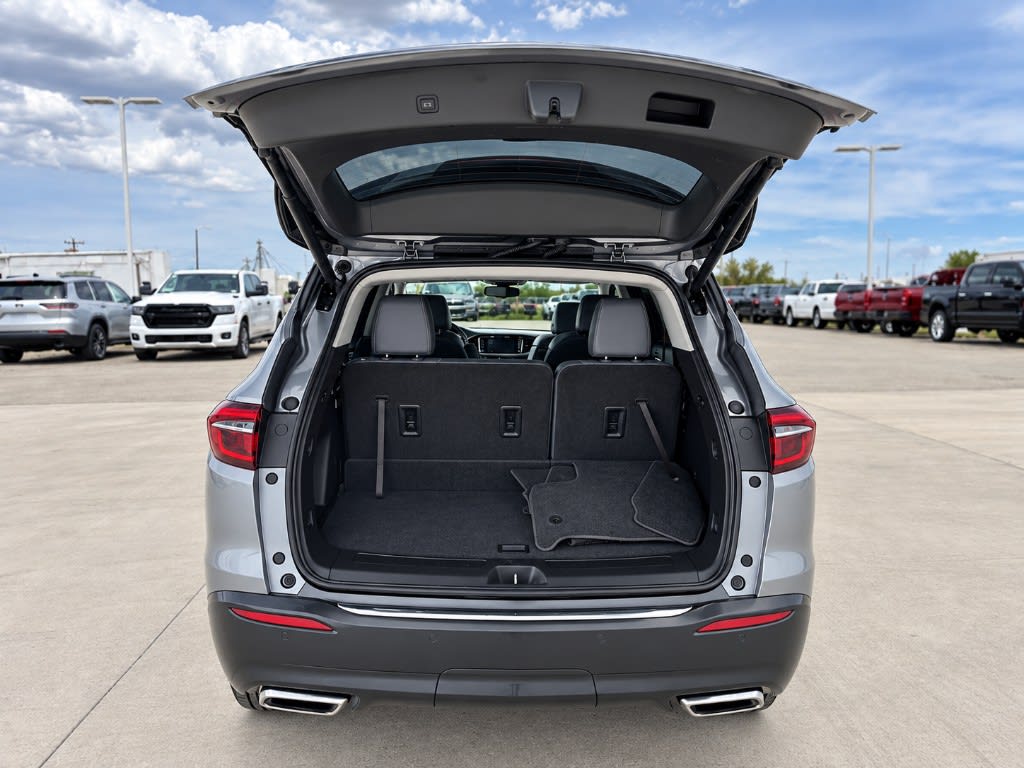 Open SUV liftgate showing cargo space at Wareing Motors
