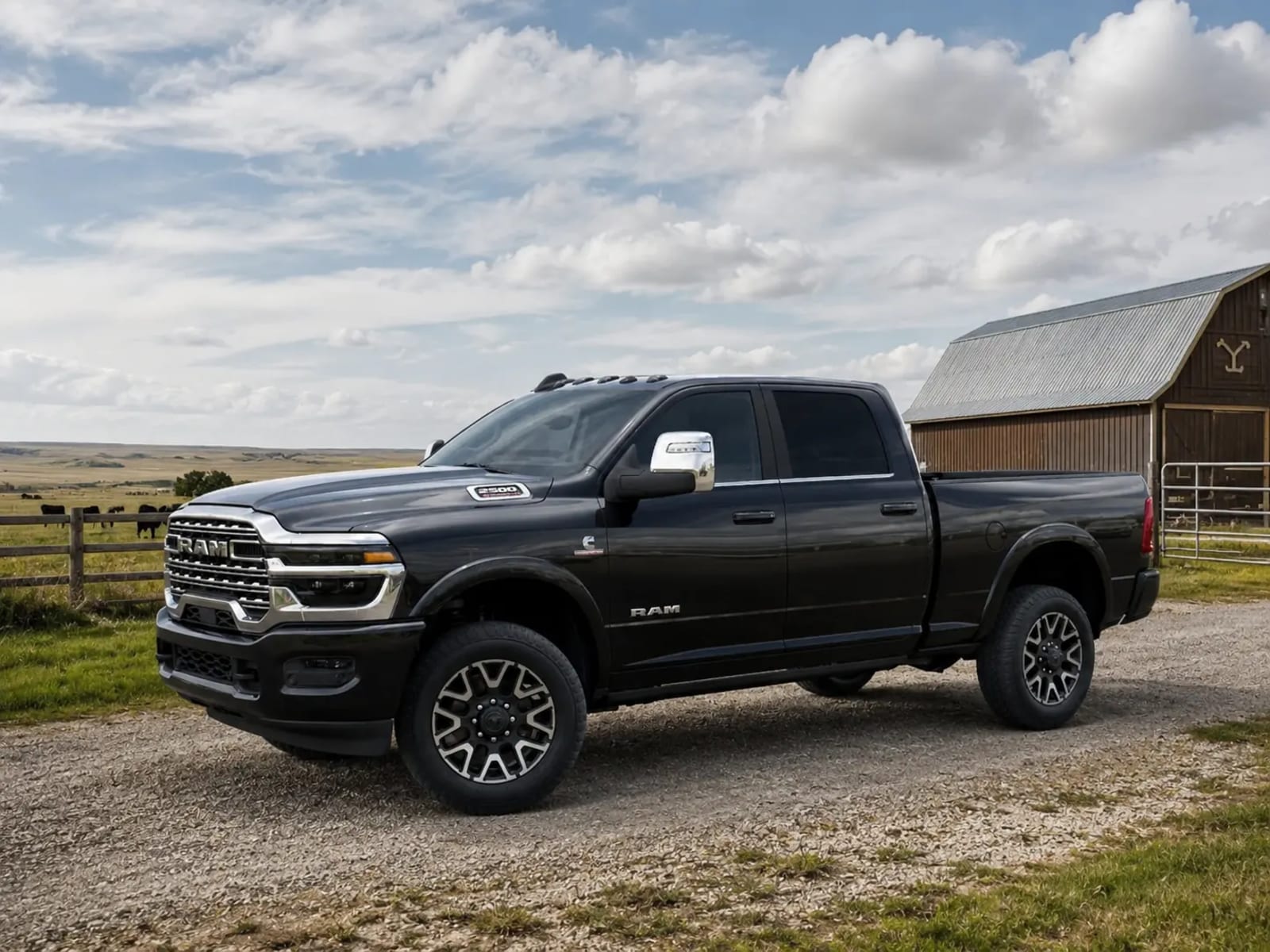 2026 Ram 2500 Limited heavy-duty pickup truck on a farm