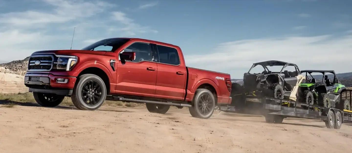Ford F-250 Super Duty towing a large trailer
