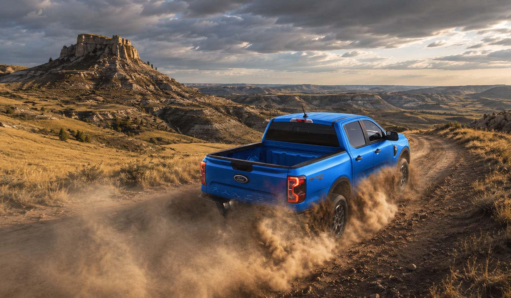 2026 Ford Ranger off-road capability on rocky Black Hills terrain