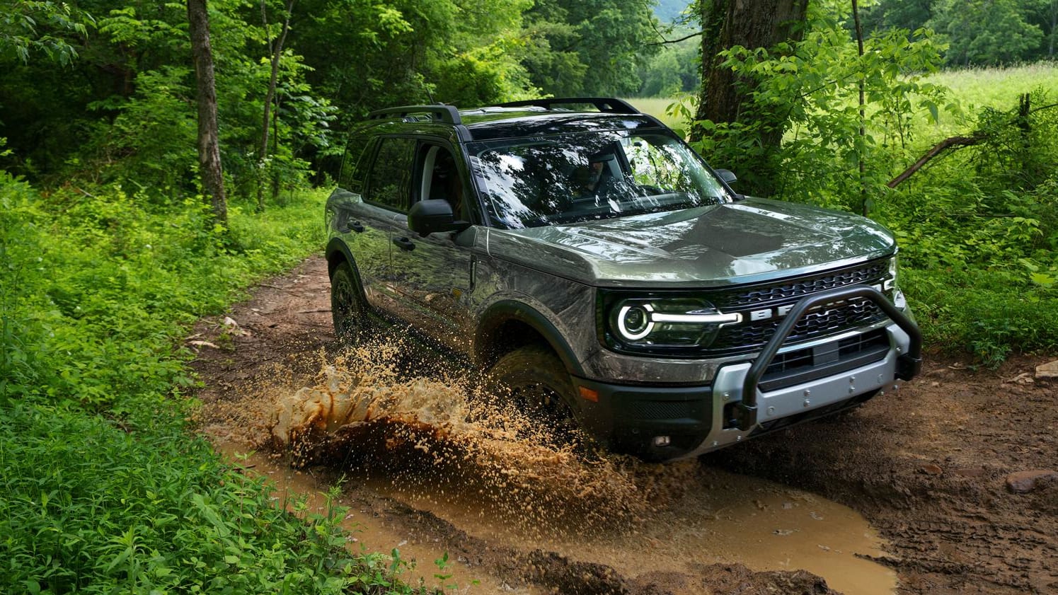 2026 Ford Bronco Badlands on a rock trail