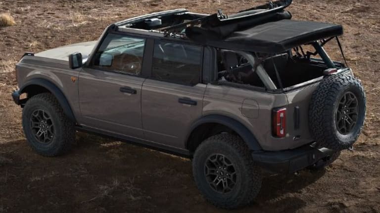 2026 Ford Bronco with the roof removed for open-air driving