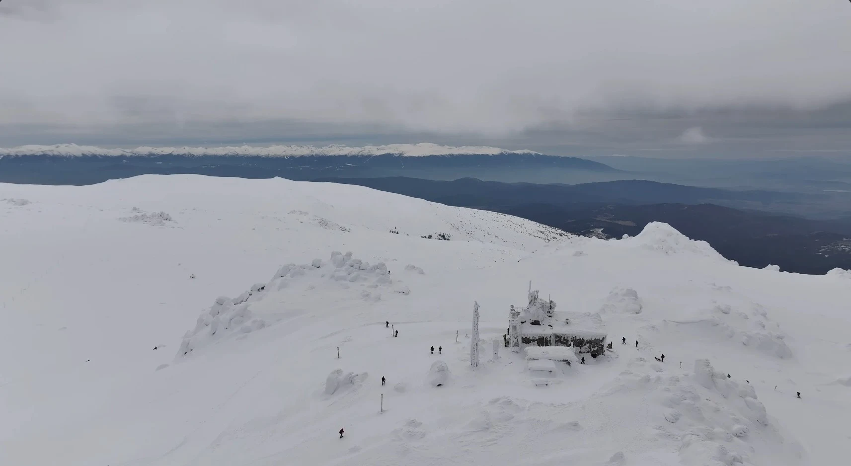 Winter ascent of the Black Peak through the Wall - I underestimated Vitosha