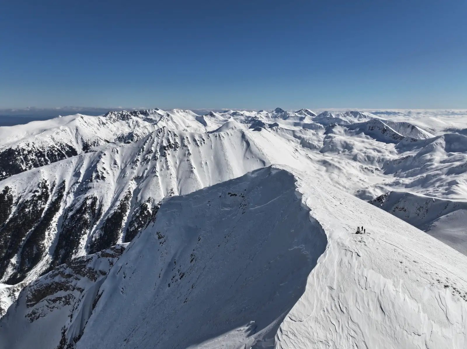 Vihren-Gipfel im Winter - klassische Route von Shiligarnika