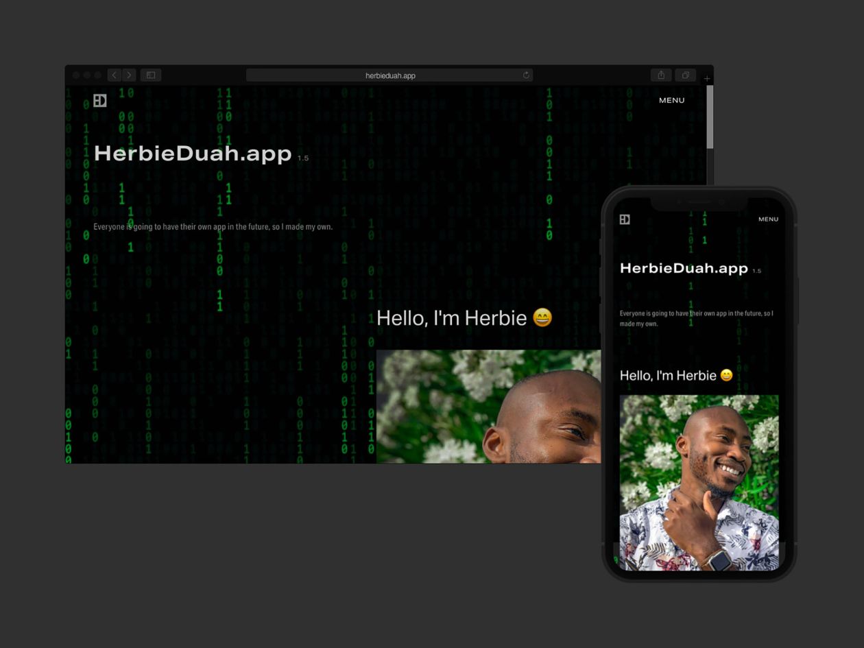 A mockup of the Matrix theme in Desktop and Mobile