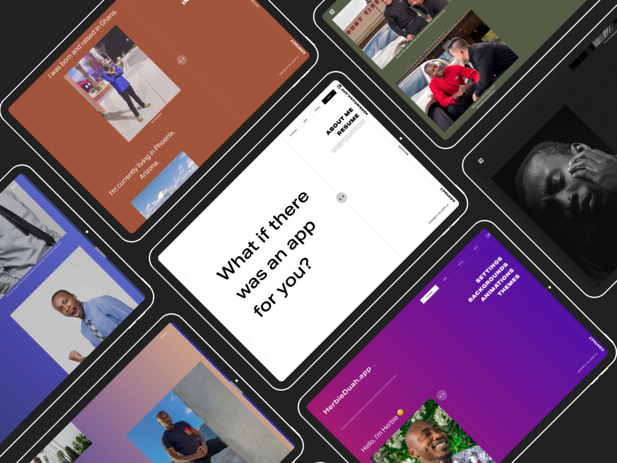 Mockups of this web  app on an iPad