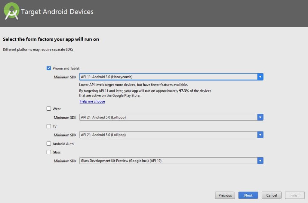 Tạo Project Android mới bằng Android Studio Tạo Project Android mới bằng Android Studio