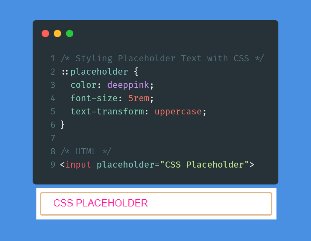 Styling Placeholder Text của thẻ input với CSS – NTCDE.COM