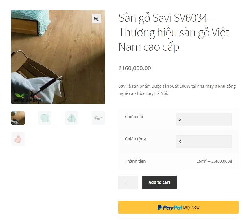 Thêm Form tuỳ chỉnh tính giá sản phẩm trong Woocommerce WordPress