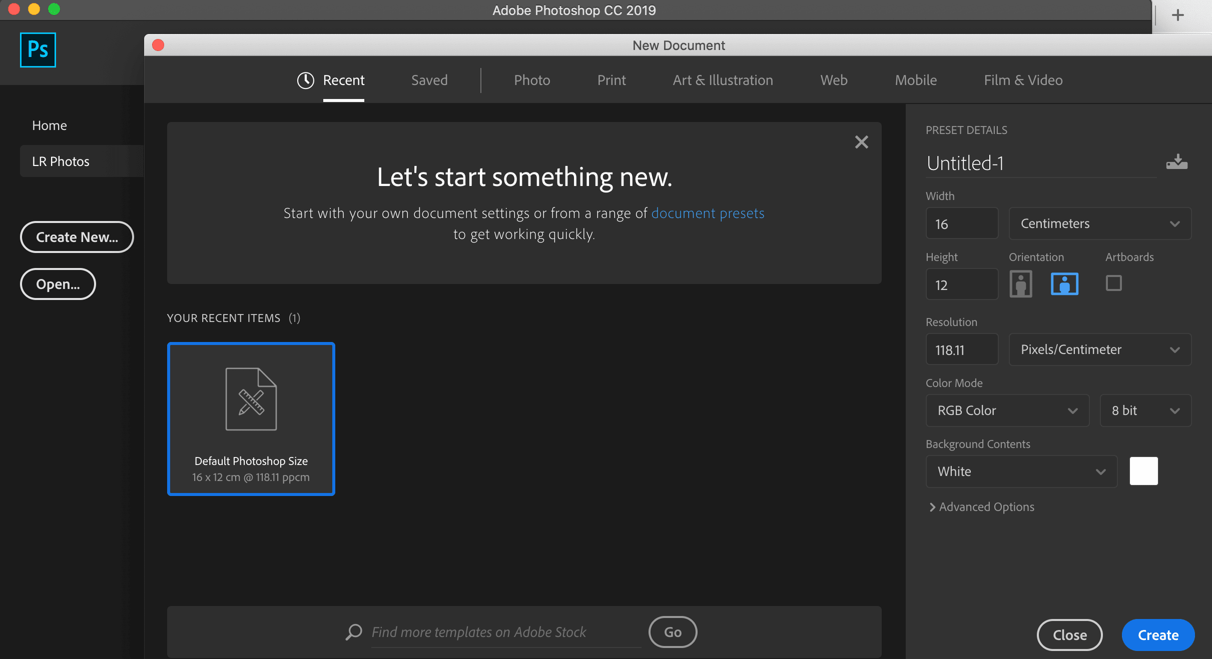 Cài đặt Photoshop CC 2019 Full cho MacOS