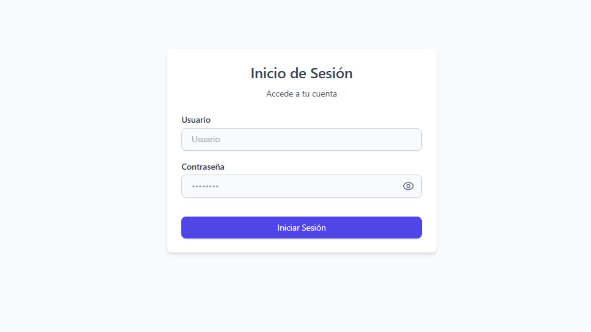 Acceso al sistema