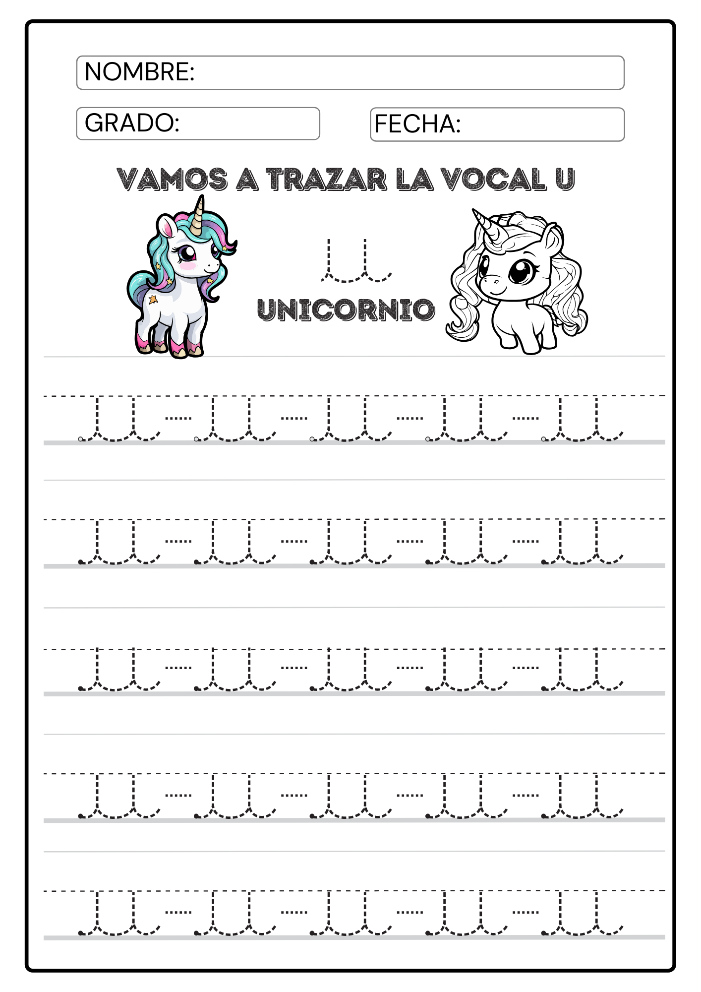 Ejercicios educativos para niños