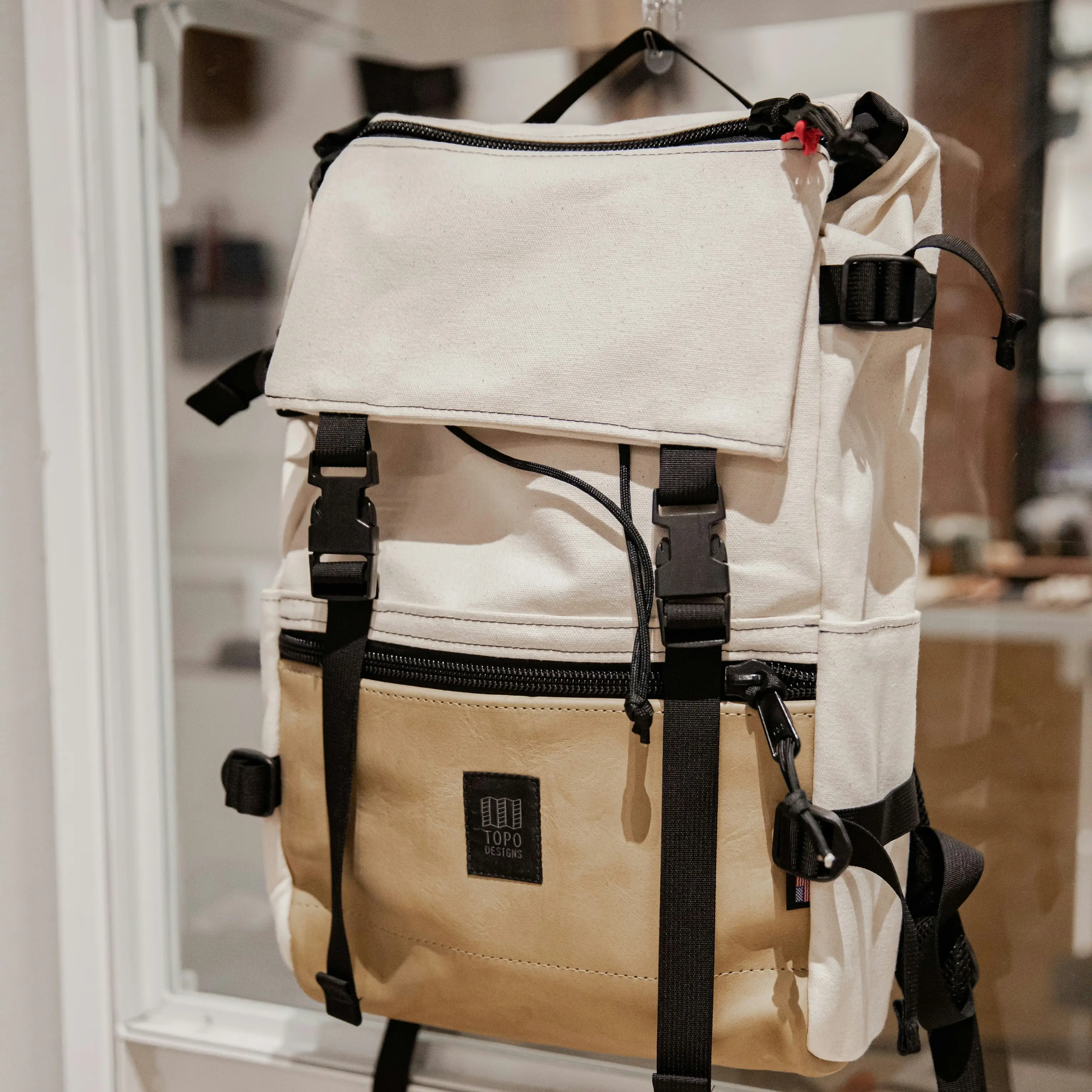 Beige Backpack