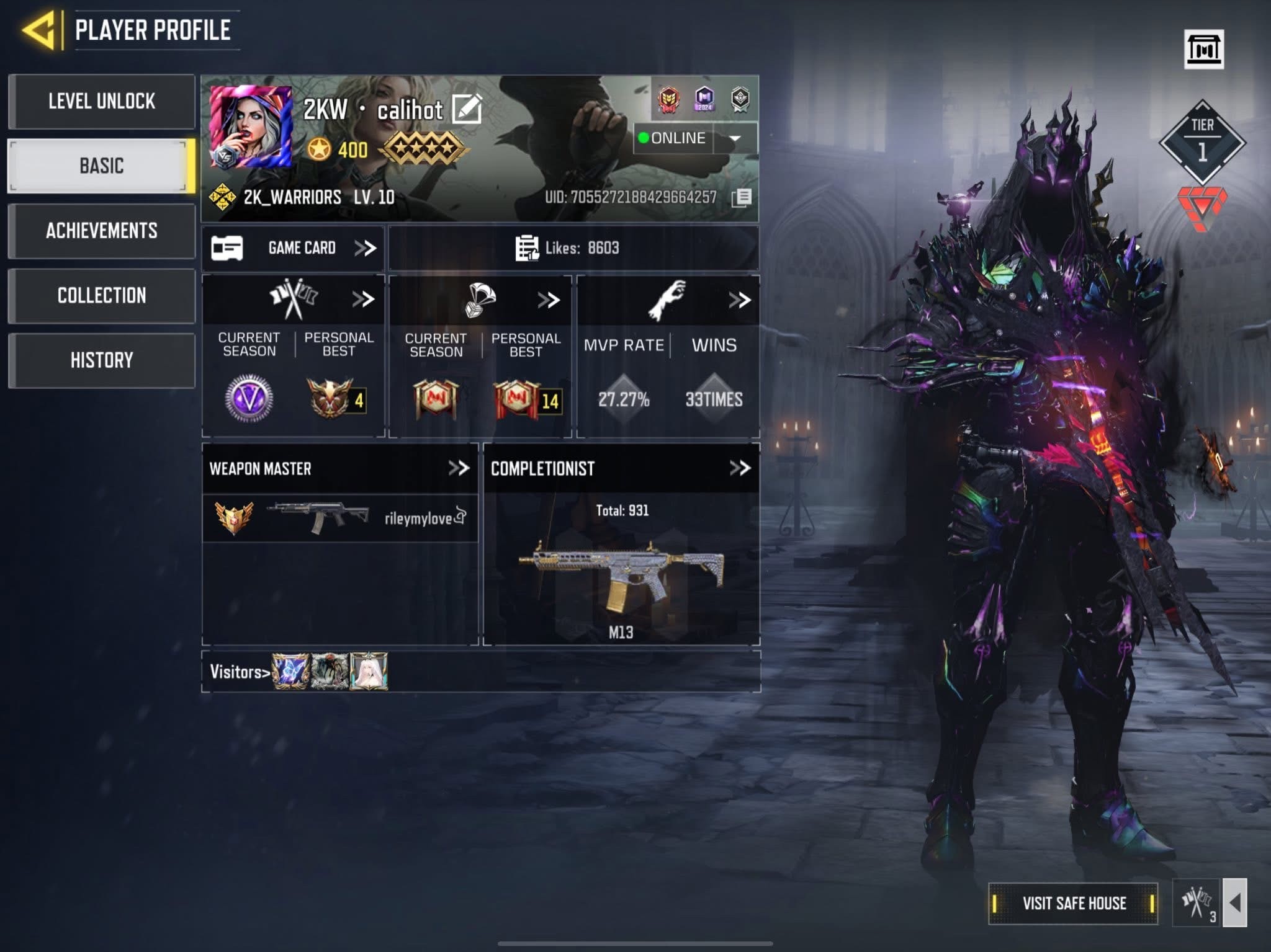 Call of Duty Mobile Account – FEFUNDABLE! CHEAP! 10 Mythic + 31 Legendary CODM Global 10CP 1st Draw Account – Only 9!