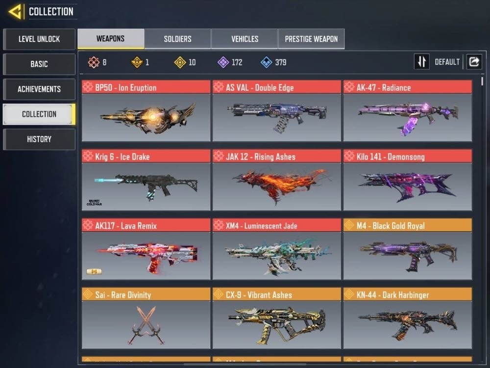 Call of Duty Mobile Account – CODM67 //10 MYTHICS (1 MAXED | KILO, XM4, BP50,…) | 2 MYTHIC CHARACTERS (MAXED GHOST