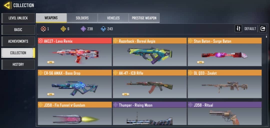 Call of Duty Mobile Account – 1 MYTHICS 6 LEGEND GUNS ll LEGENARY RANK ll ANDROID AND IOS