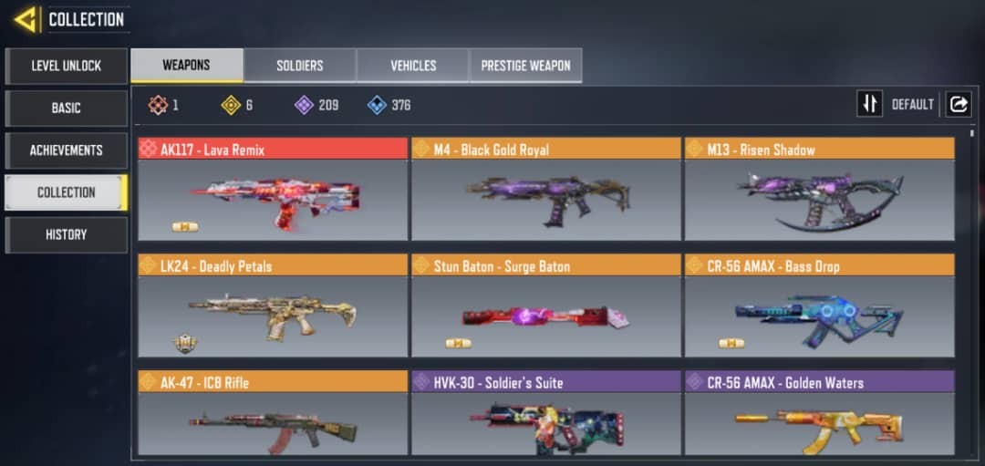 Call of Duty Mobile Account – ( ONLY ACTIVISION LOGIN ) 1MYTHICS 6 LEGEND GUNS ll LEVEL 400 ll ANDROID ADN IOS