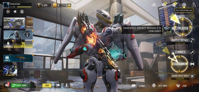 Call of Duty Mobile Account – Raper legend skin bp50crb4 mythic guns 8legend guns 418epic guns 137skin full access cheap price Global Version