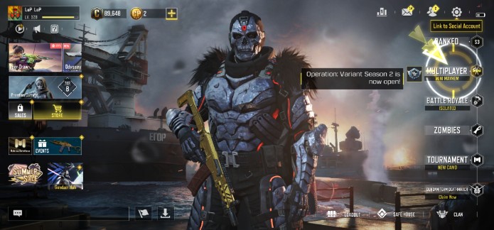 Call of Duty Mobile Account – lvl328 Mace legend skin 4legend guns 133epic guns 75skin full access cheap price Global Version