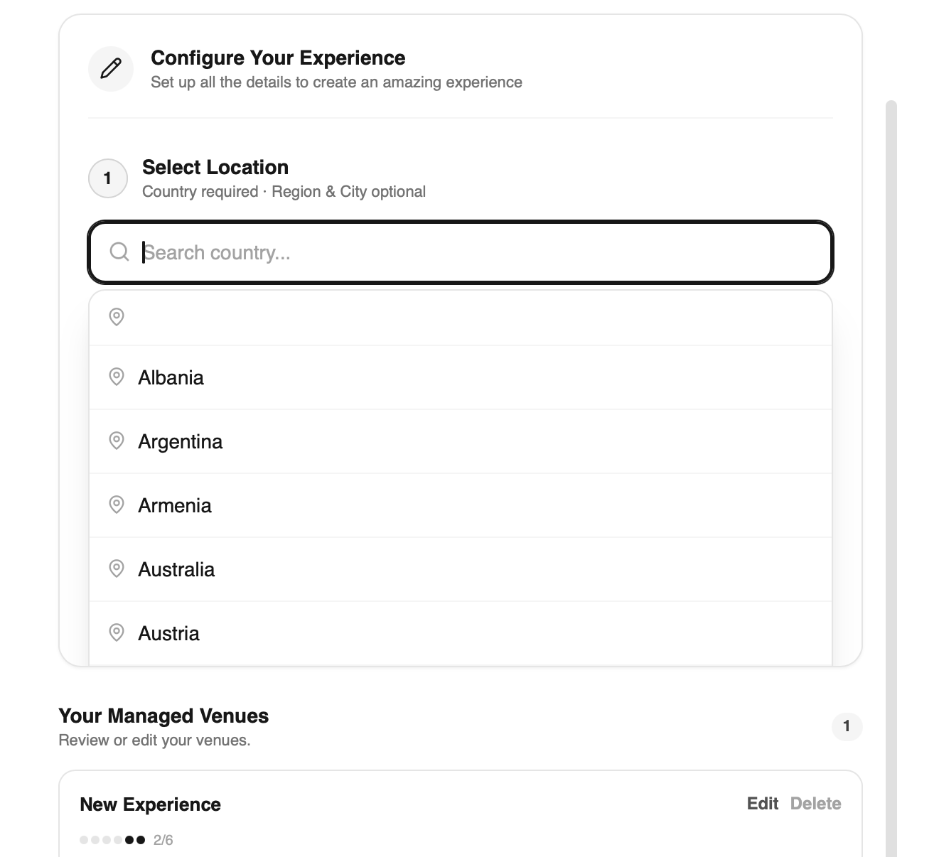 Location Settings