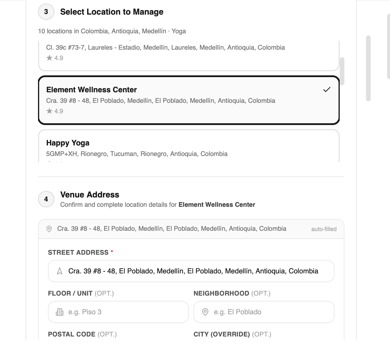 Venue Request Form