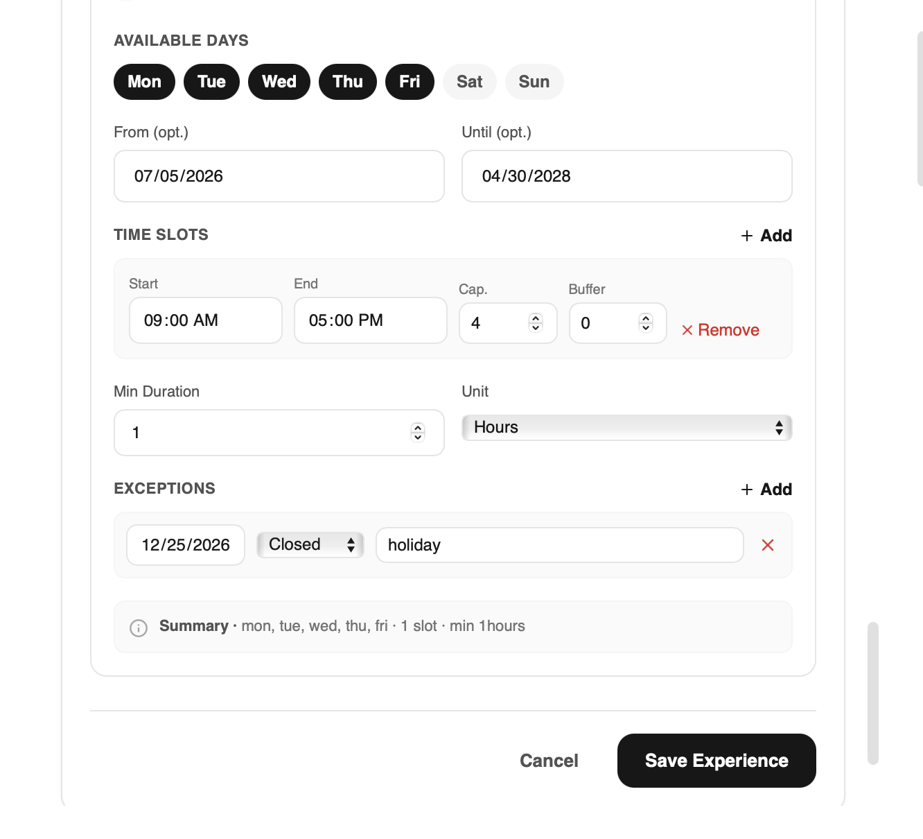 Time Slot Picker