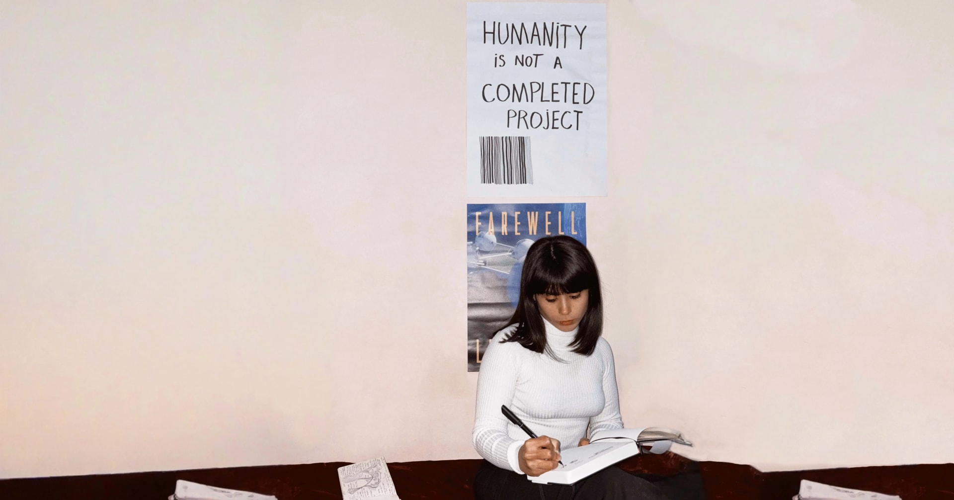 Nunzia Ascolese al lavoro nel suo studio