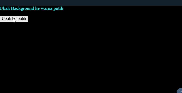 Hasil Kode UseState Ubah Tampilan UI Berdasarkan State Tertentu