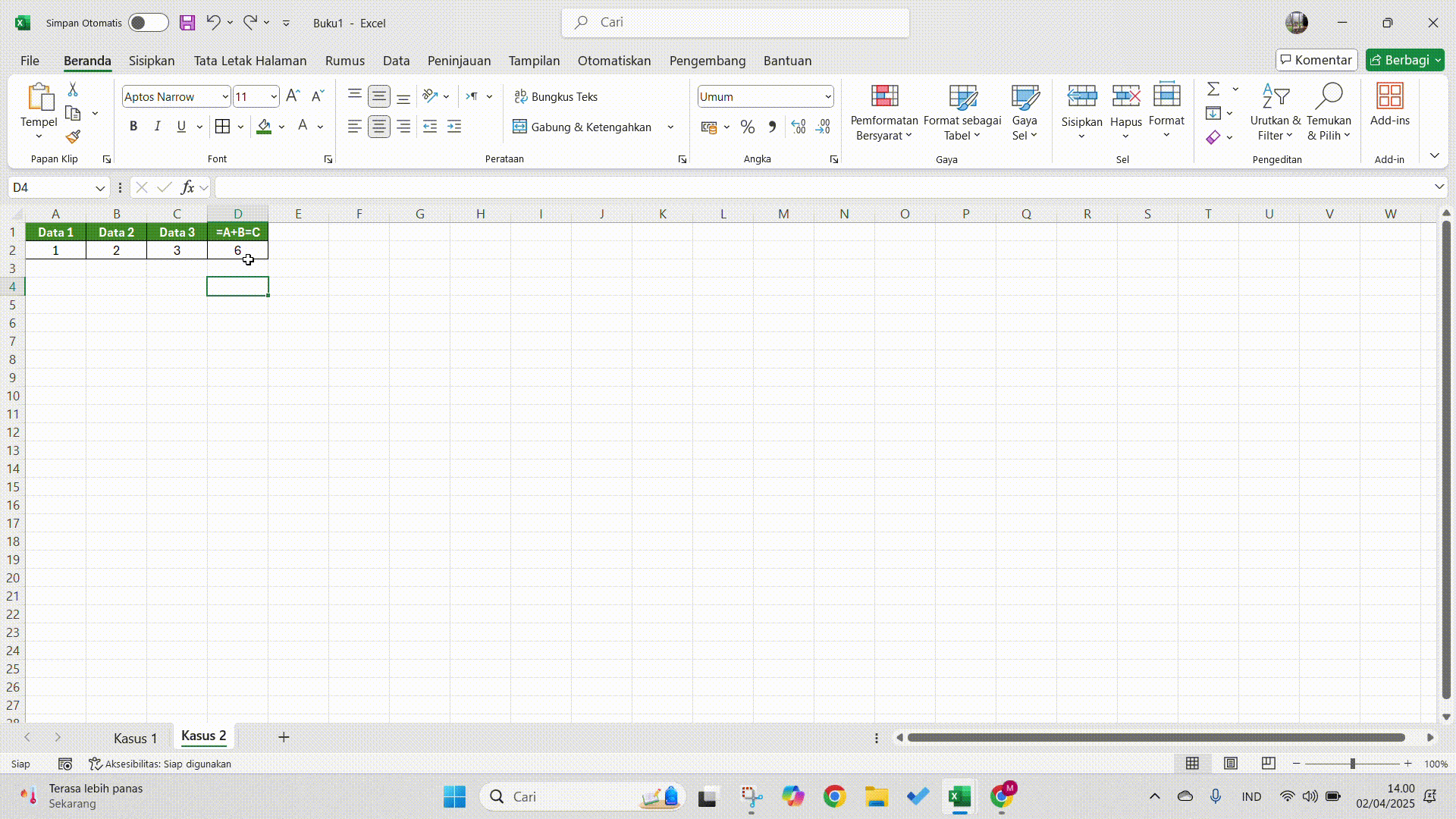 Data Kasus Sum 4 Solved