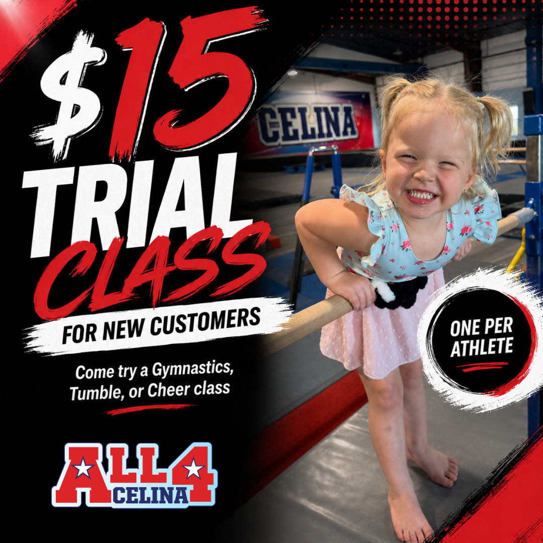$15 Trial Class for New Customers - All 4 Celina