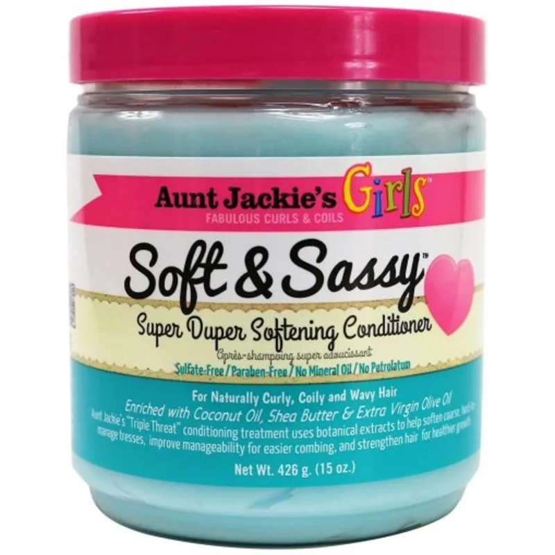 AUNTIE JACKIE’S Kids Curls & Coils Soft & Sassy Super Duper Softening Conditioner - BeautyRidge 