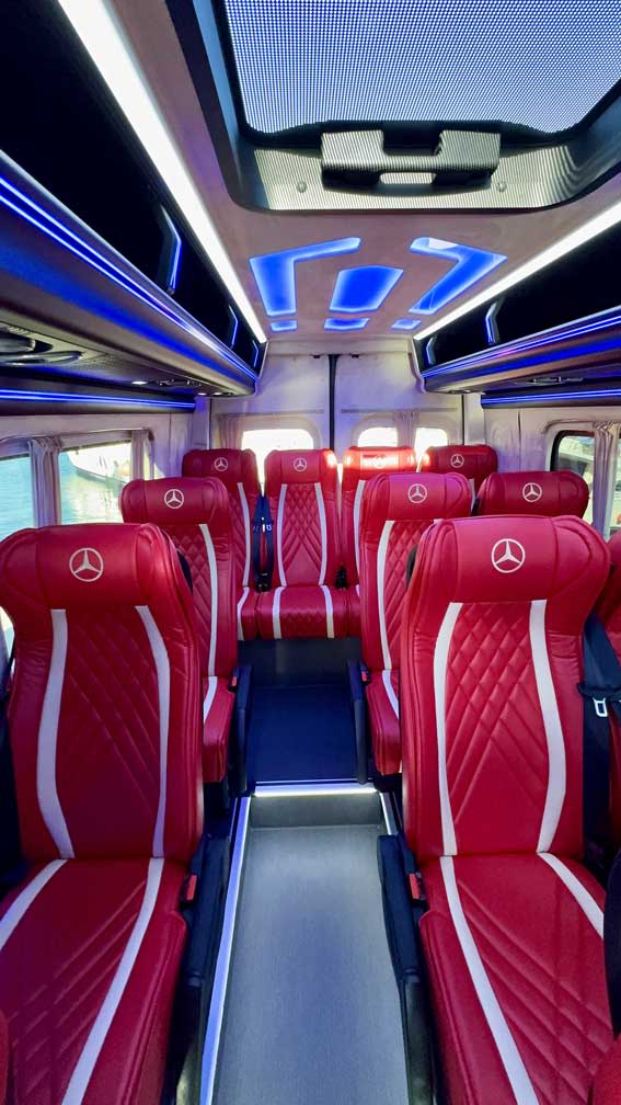 Interior premium de la Mercedes Sprinter