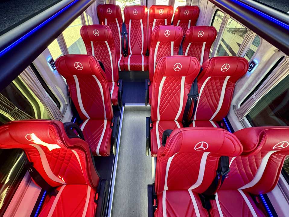 Interior premium de la Mercedes Sprinter