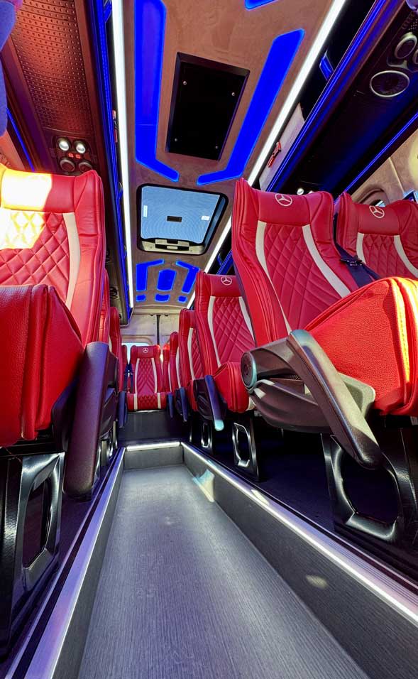 Interior premium de la Mercedes Sprinter