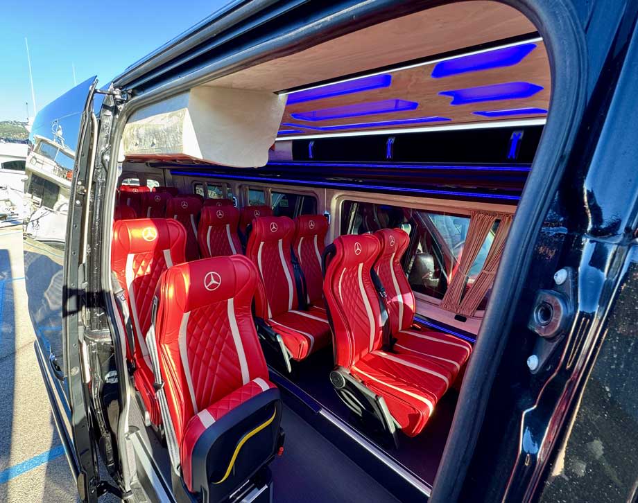 Interior premium de la Mercedes Sprinter
