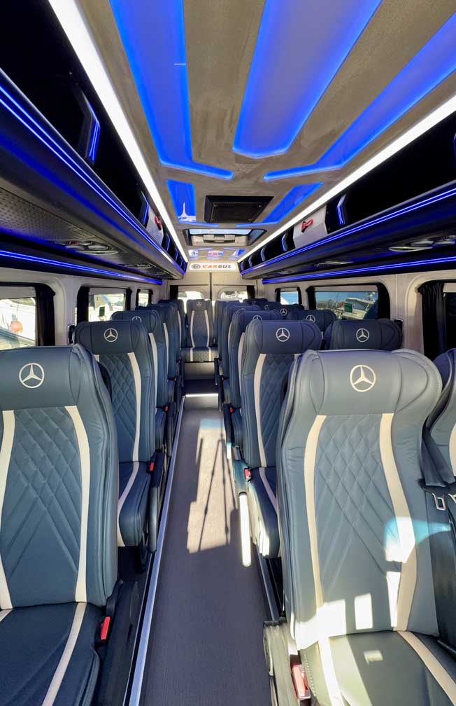 Interior premium de la Mercedes Sprinter