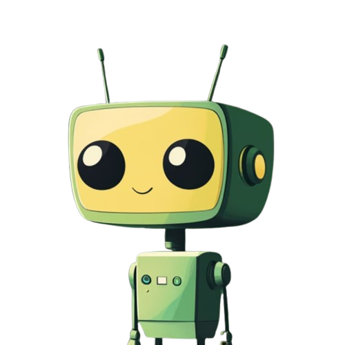 Cute robot mascot