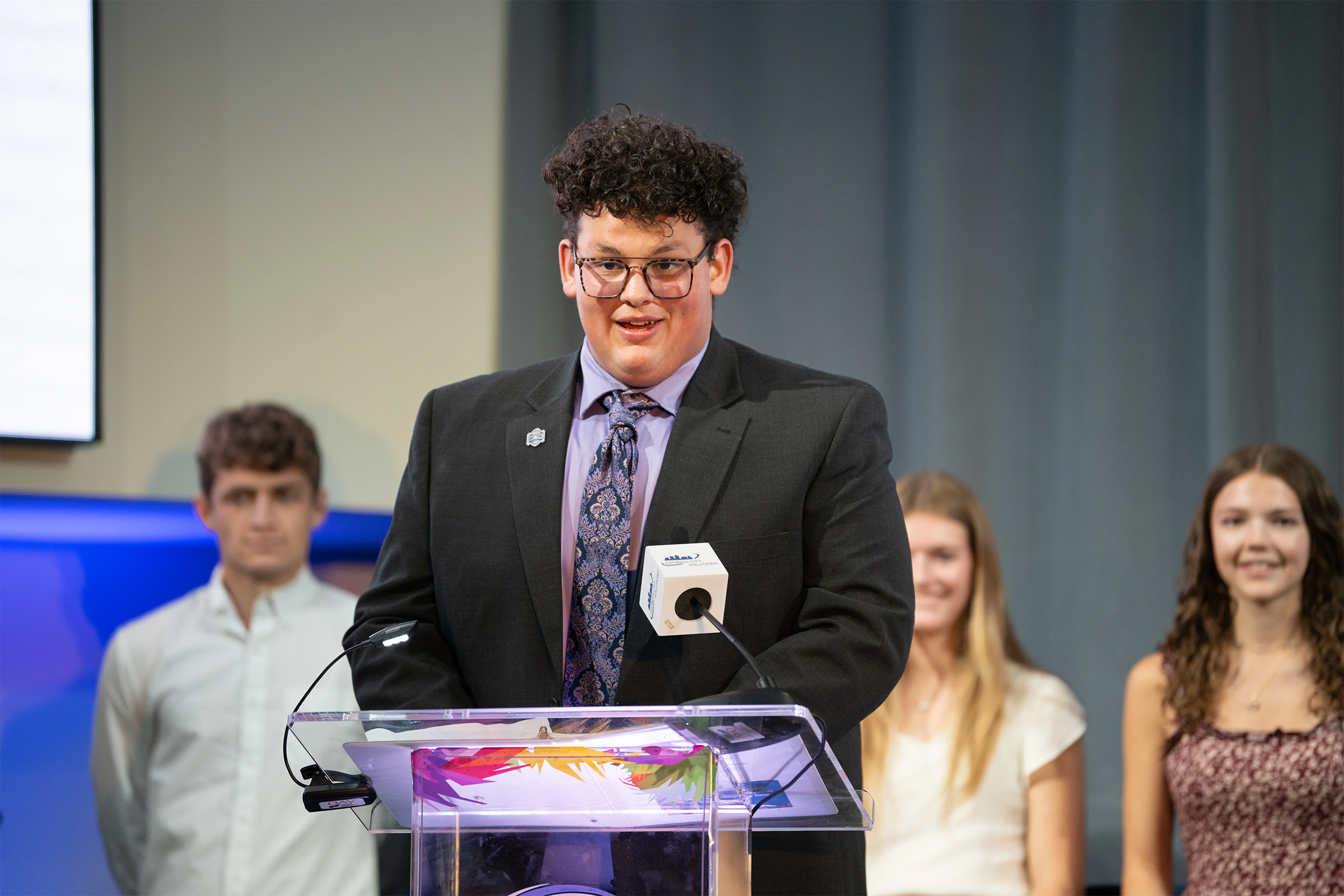Slade Swaney during the 2024 Community Impact Awards.