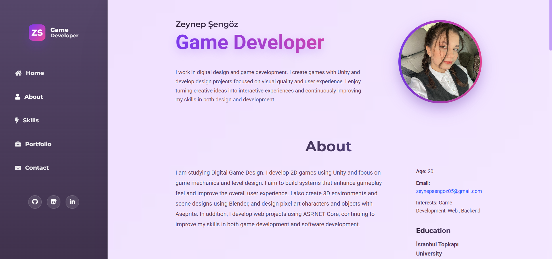 Portfolio Website gallery image