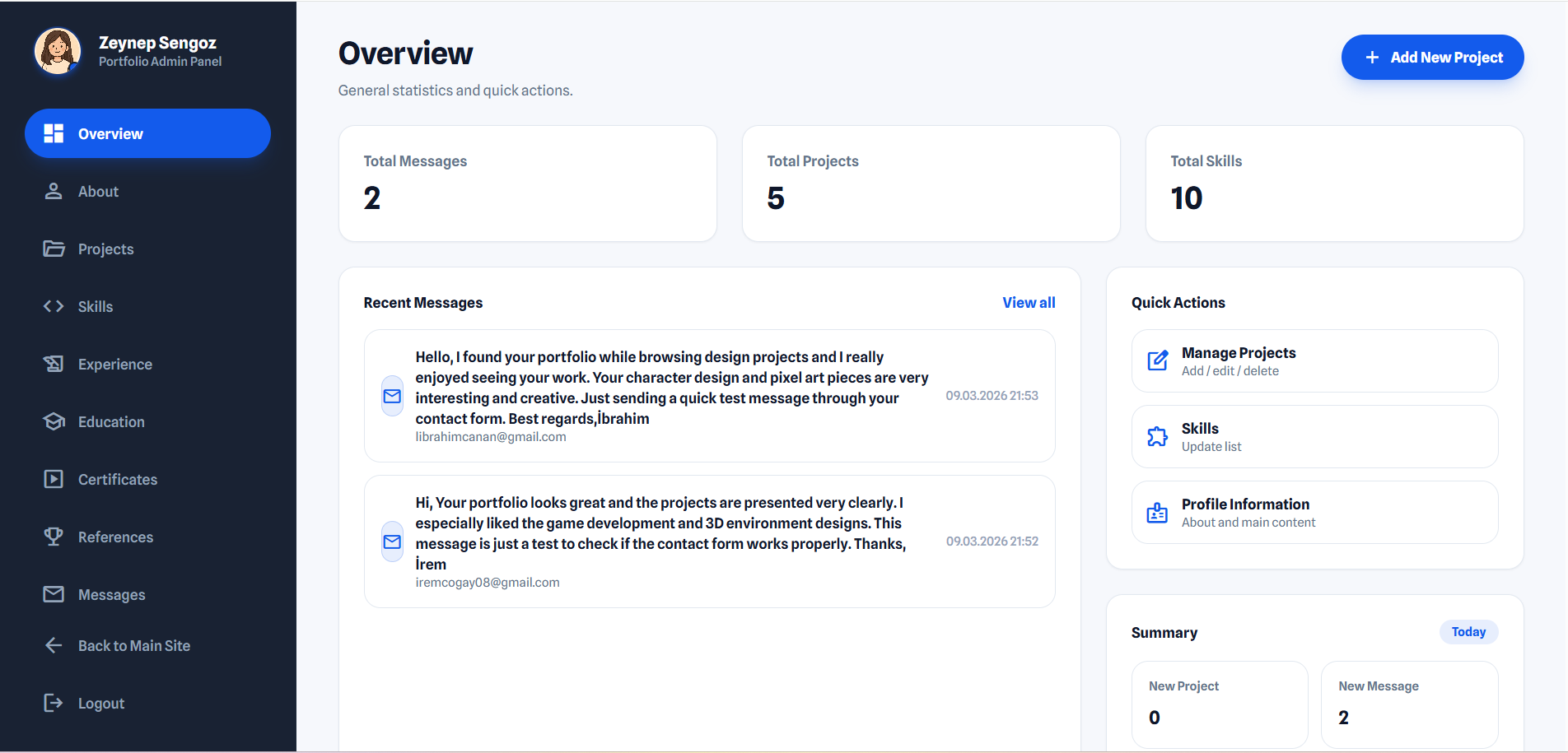 Portfolio Website gallery image