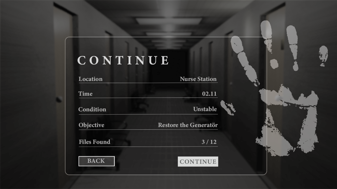 Horror Game UI Design gallery image